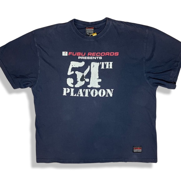 Rare Vintage Y2K FUBU Records 54th Platoon All Or Nothin Rap Tee - Picture 2 of 6